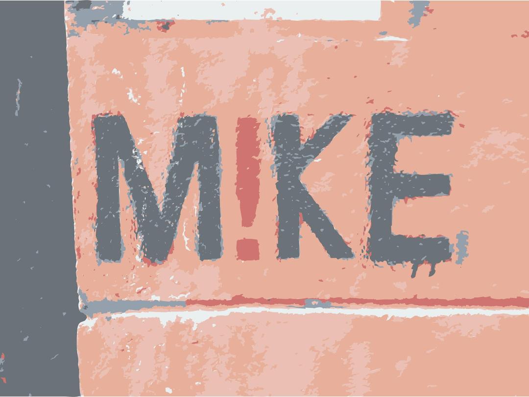 Graffiti Mike sign png transparent