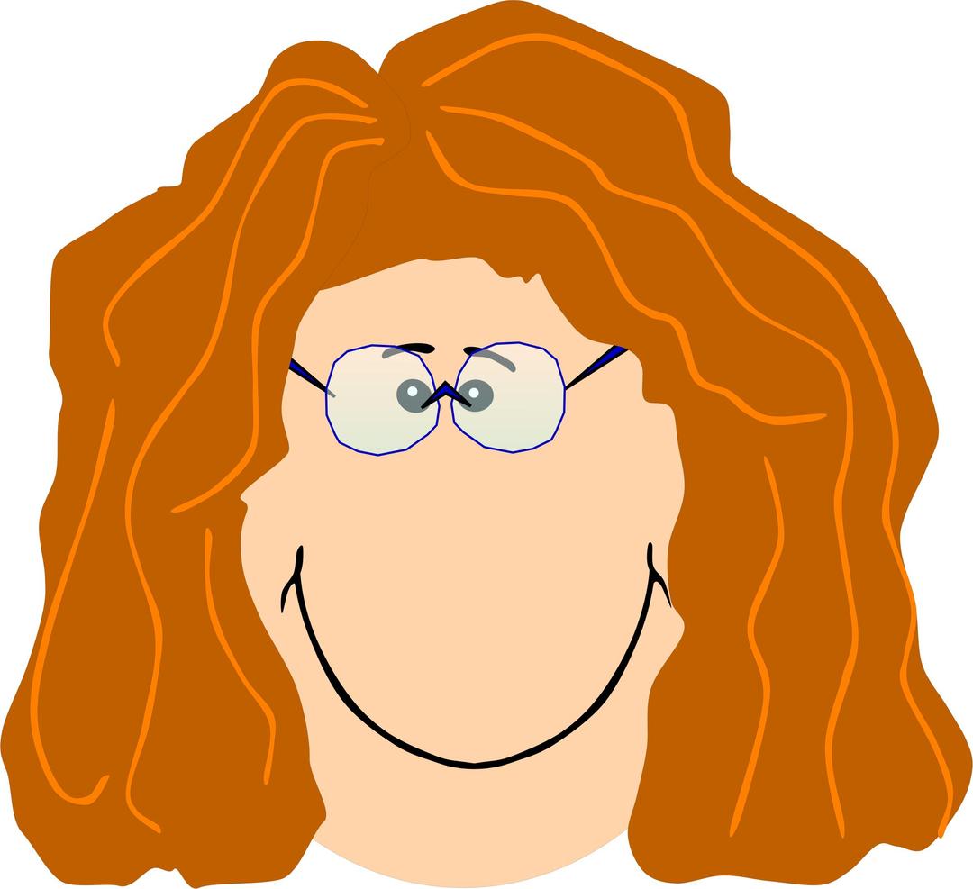 Grandma with spectacles  png transparent