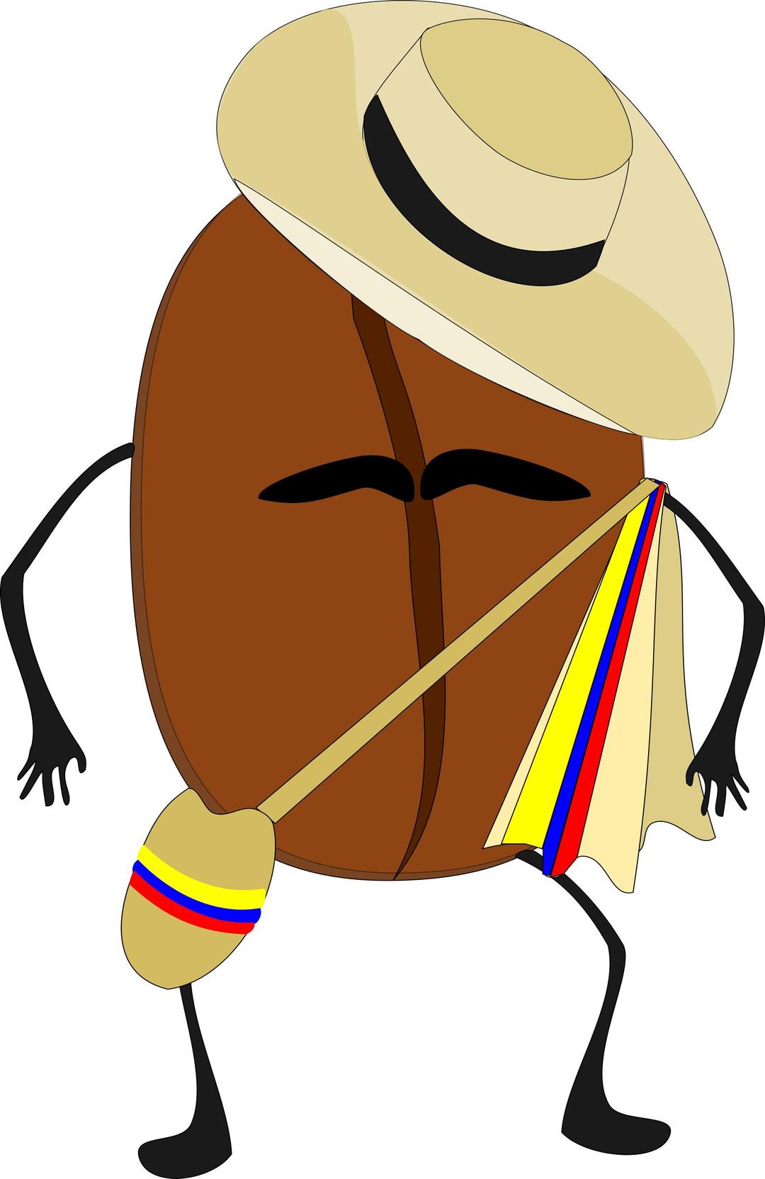 grano de cafe colombiano png transparent
