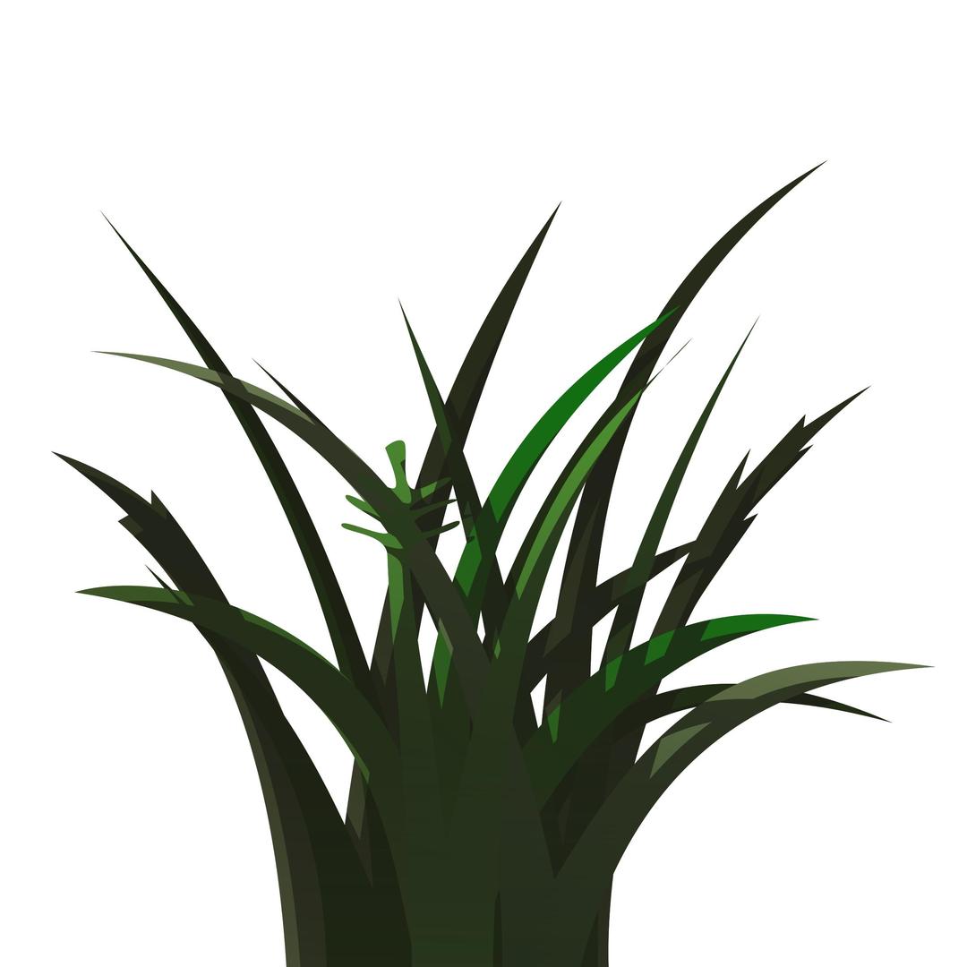 Grass shaded with layers png transparent