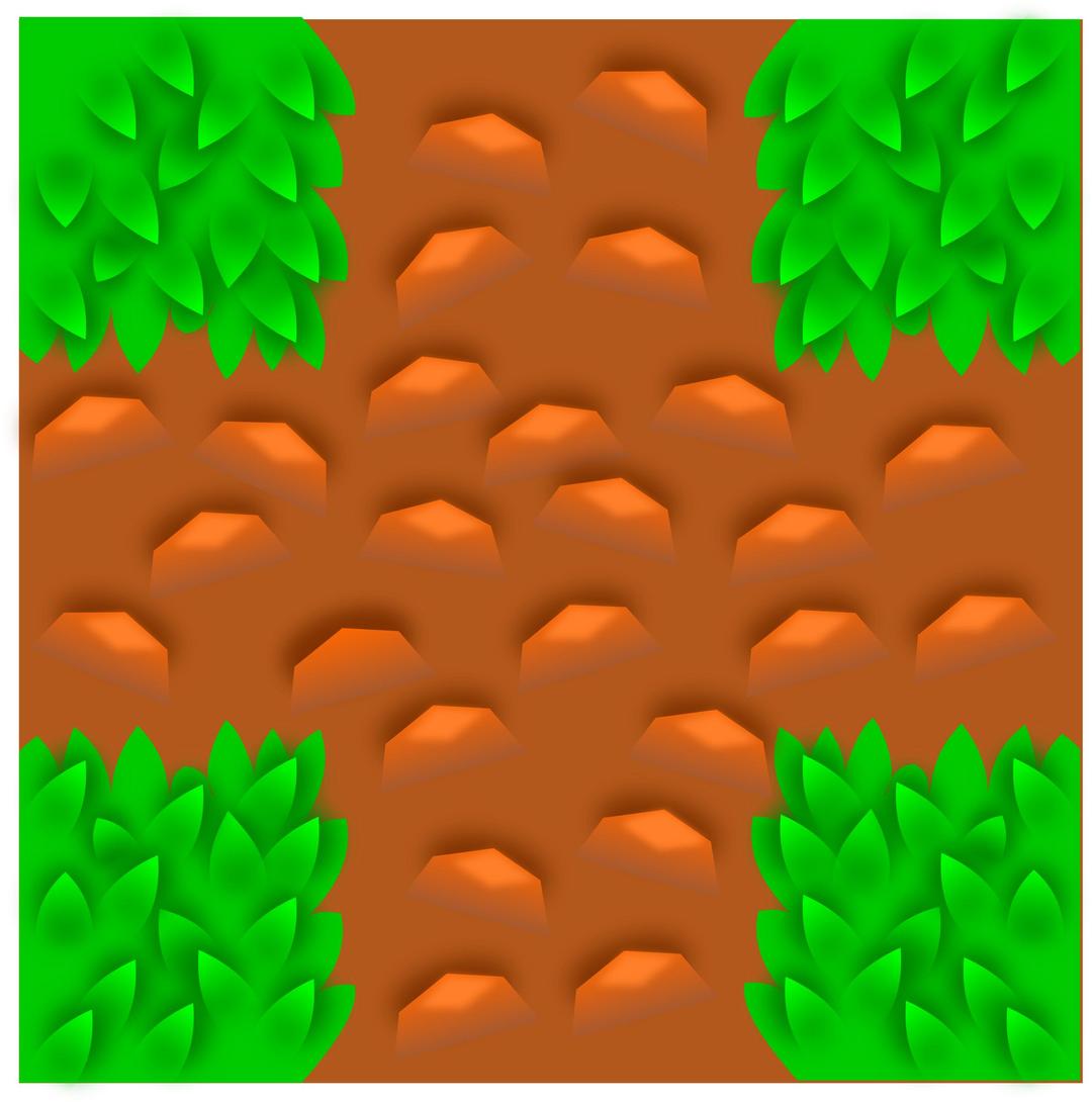 Grass tile pattern - game component - vector based png transparent
