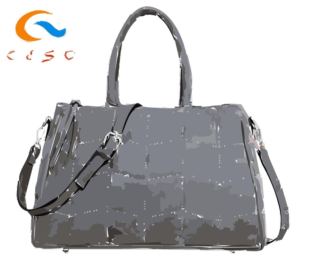 Gray handbag png transparent