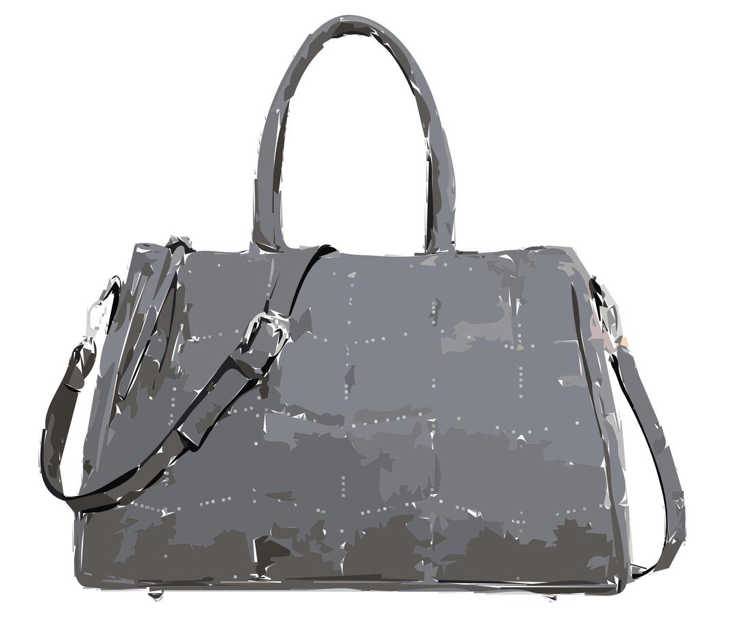 Gray handbag no logo png transparent