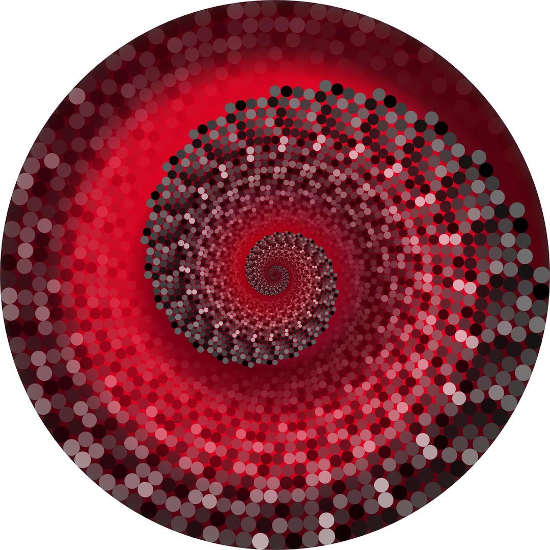 Grayscale Swirling Circles Vortex Variation 10 png transparent