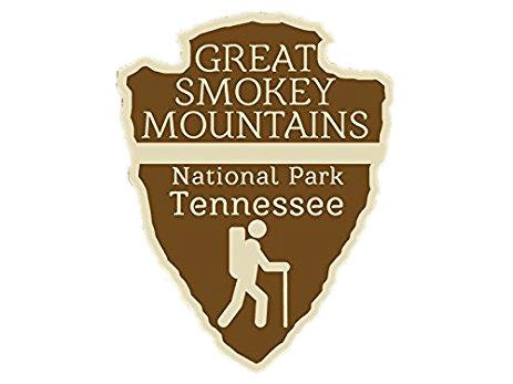 Great Smokey Mountains National Park Trail Logo png transparent