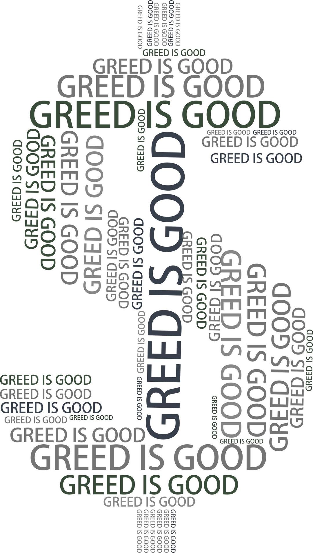 Greed Word Cloud Grayscale png transparent