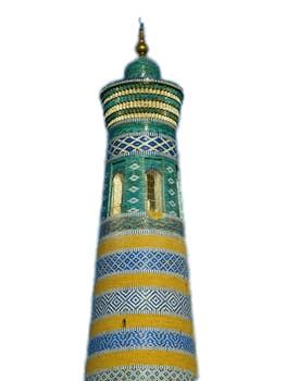 Green and Yellow Minaret png transparent