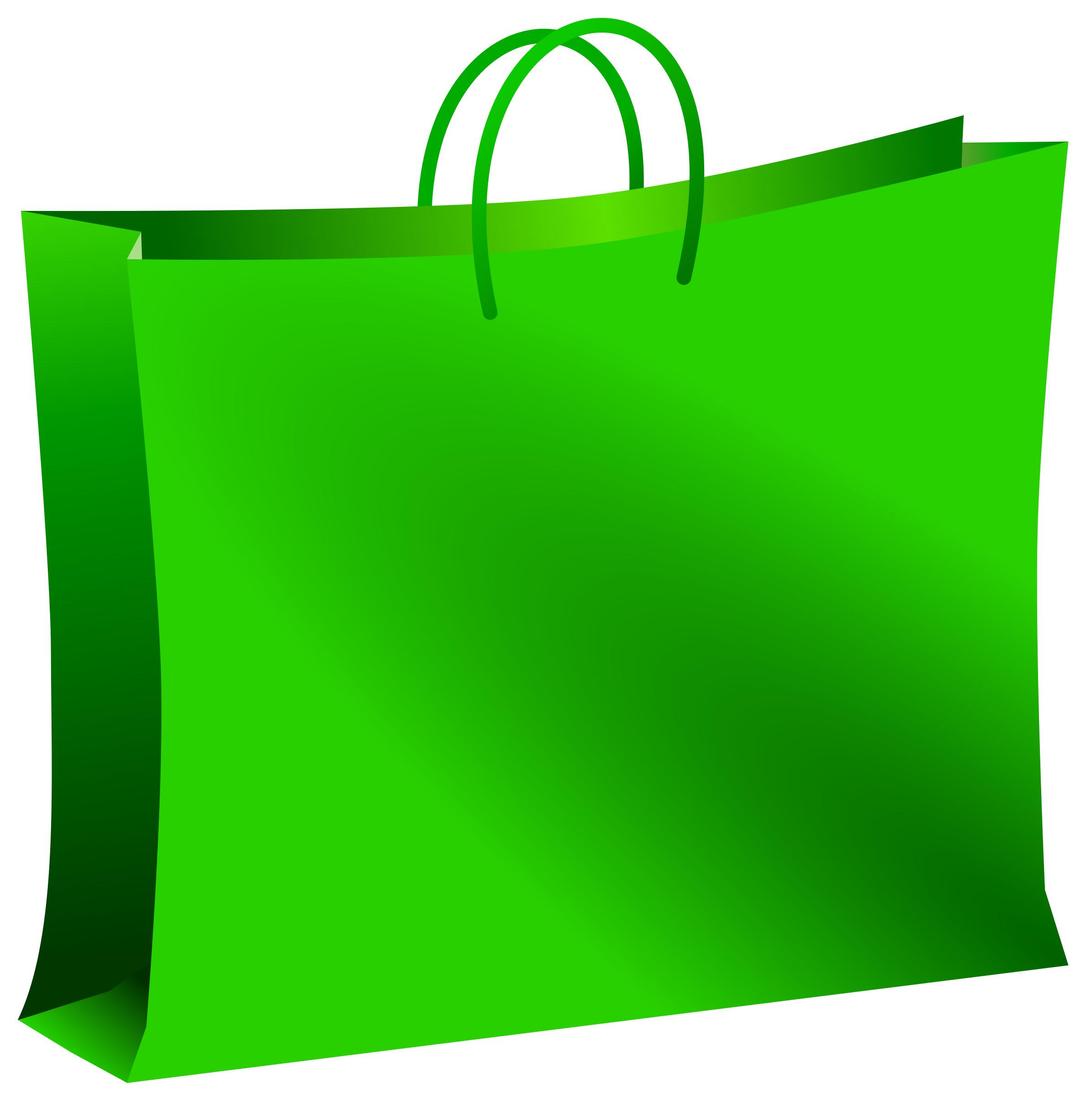 Green bag png transparent