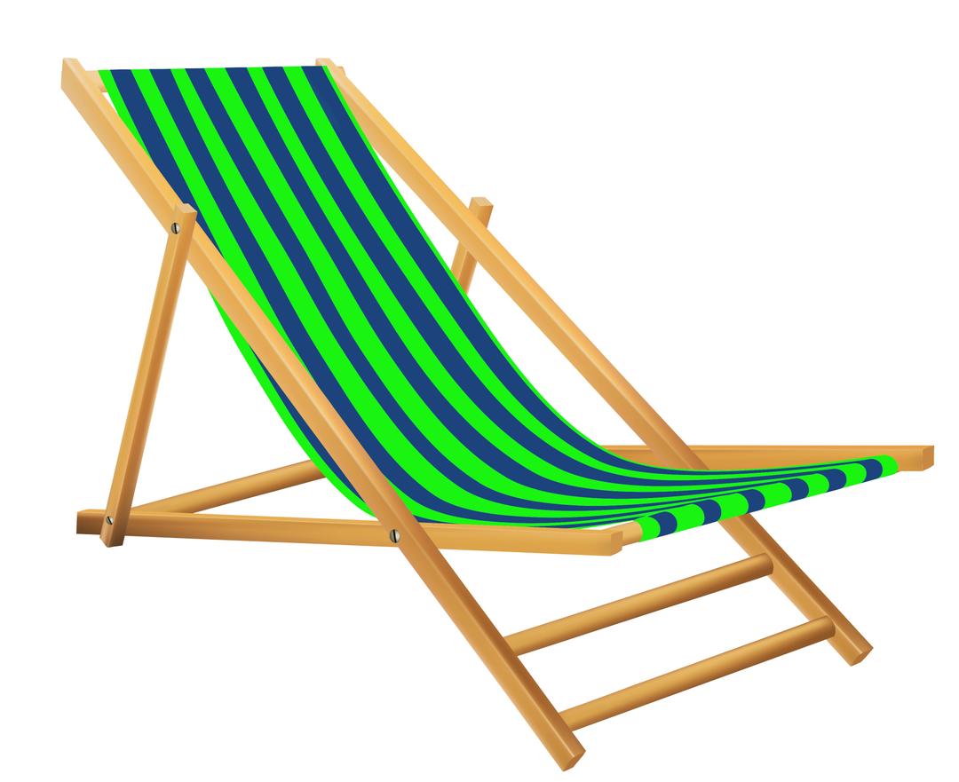 Green Beach Lounge Chair png transparent