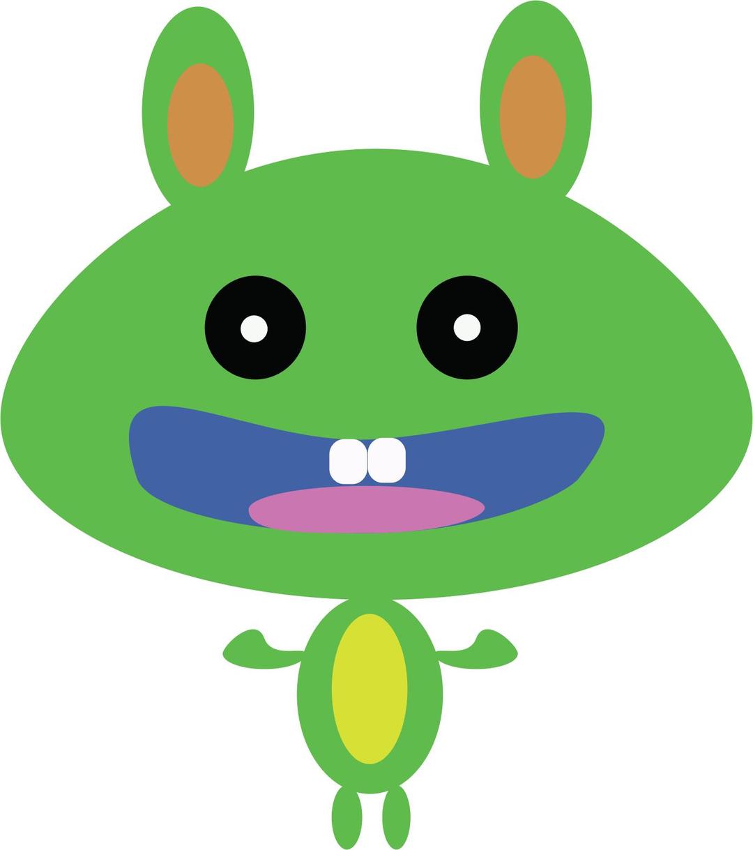 Green Bunny png transparent
