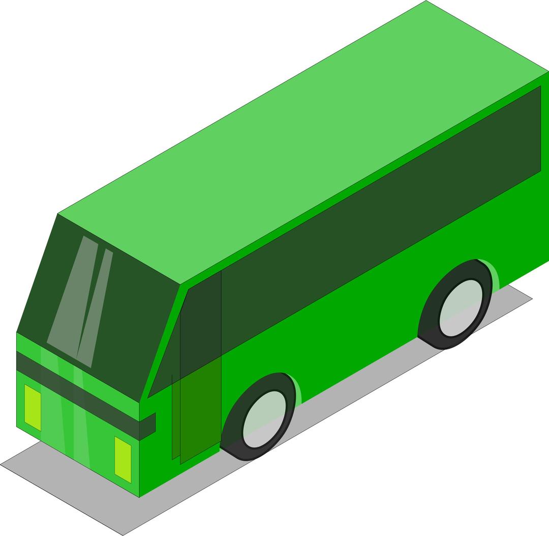 Green bus png transparent