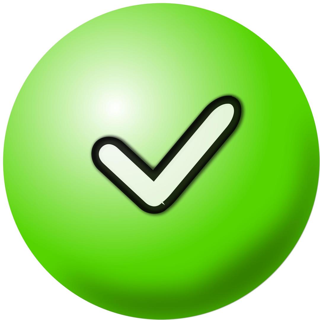 Green Check Mark Icon png transparent