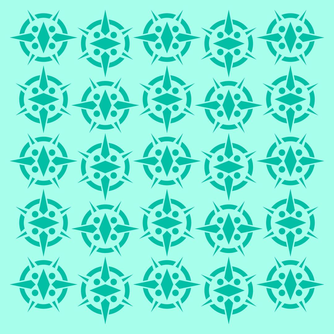 Green Circle and Spikes png transparent