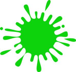 Green Circle Paint Splatter png transparent