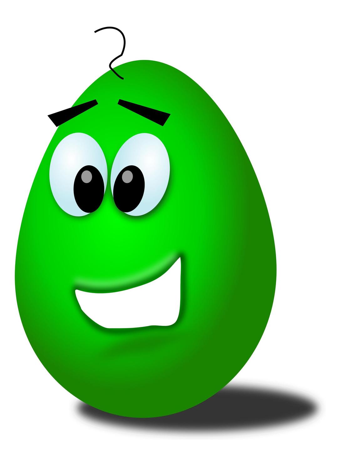 green comic egg png transparent