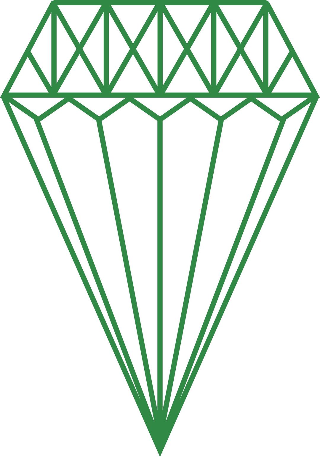 Green Diamond png transparent