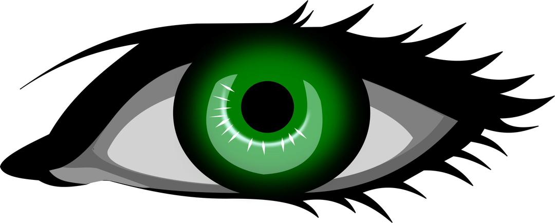 Green eye png transparent