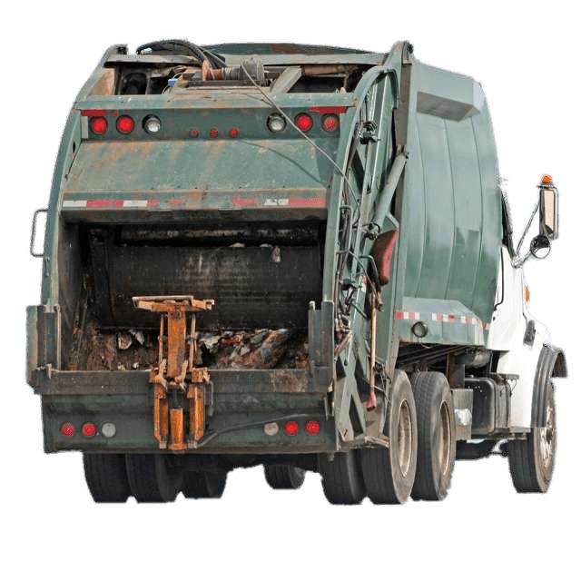 Green Garbage Truck png transparent