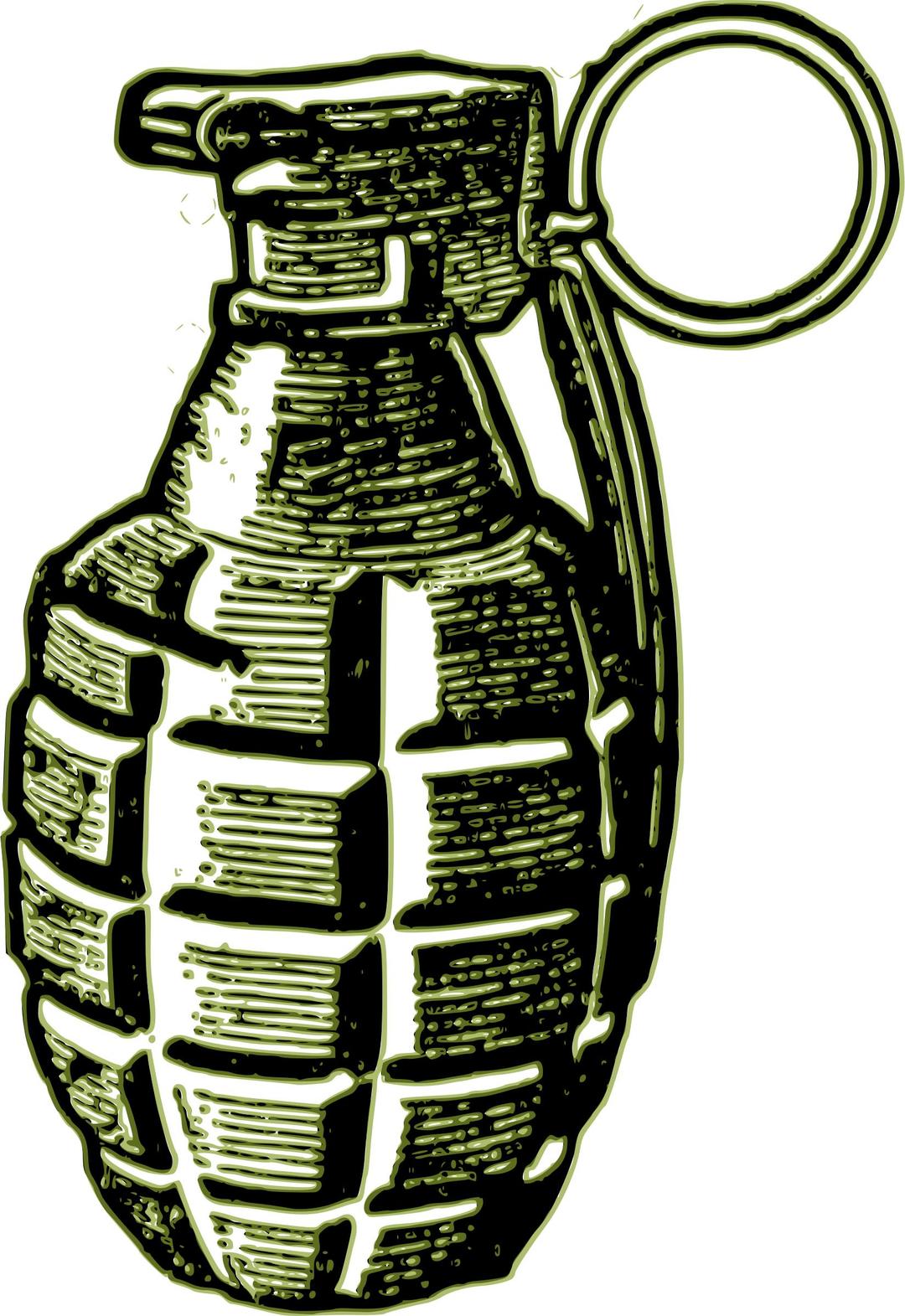 Green Grenade png transparent