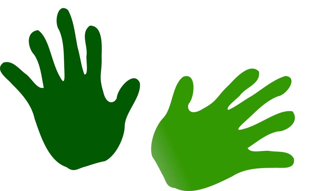 green hands png transparent