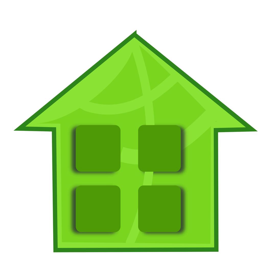 Green Home png transparent