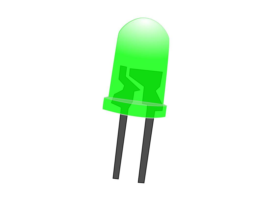 Green LED Lamp (On) png transparent