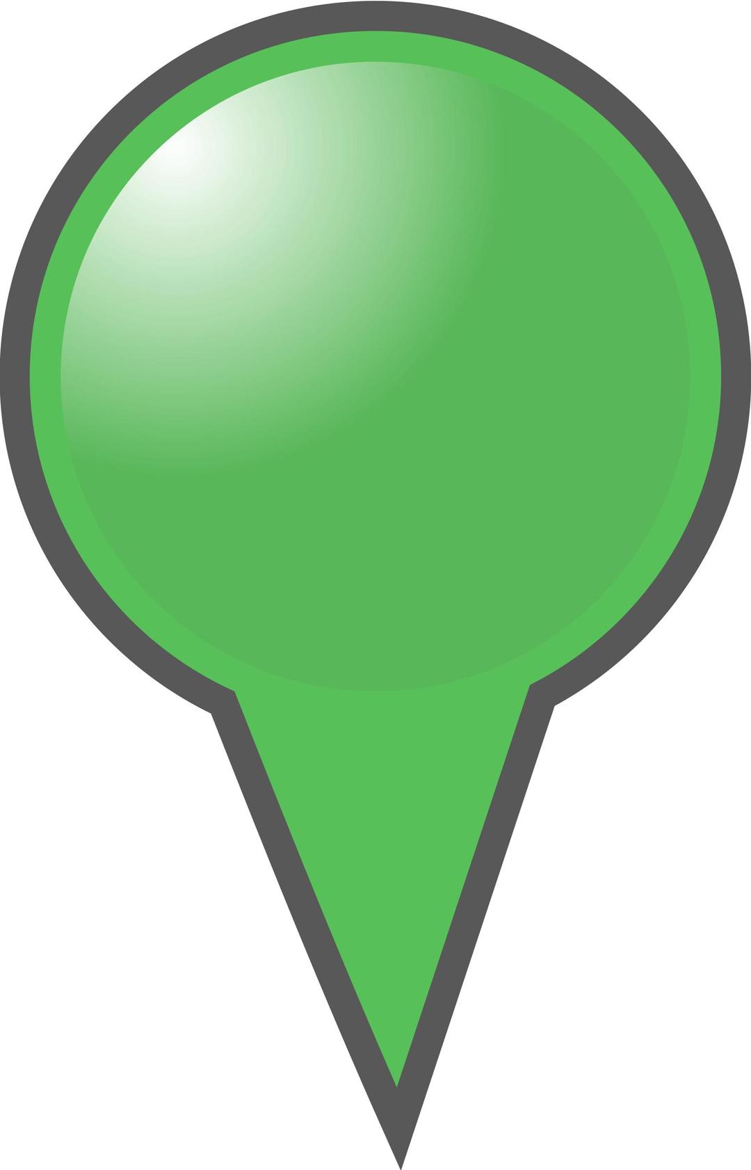 Green Map Marker png transparent