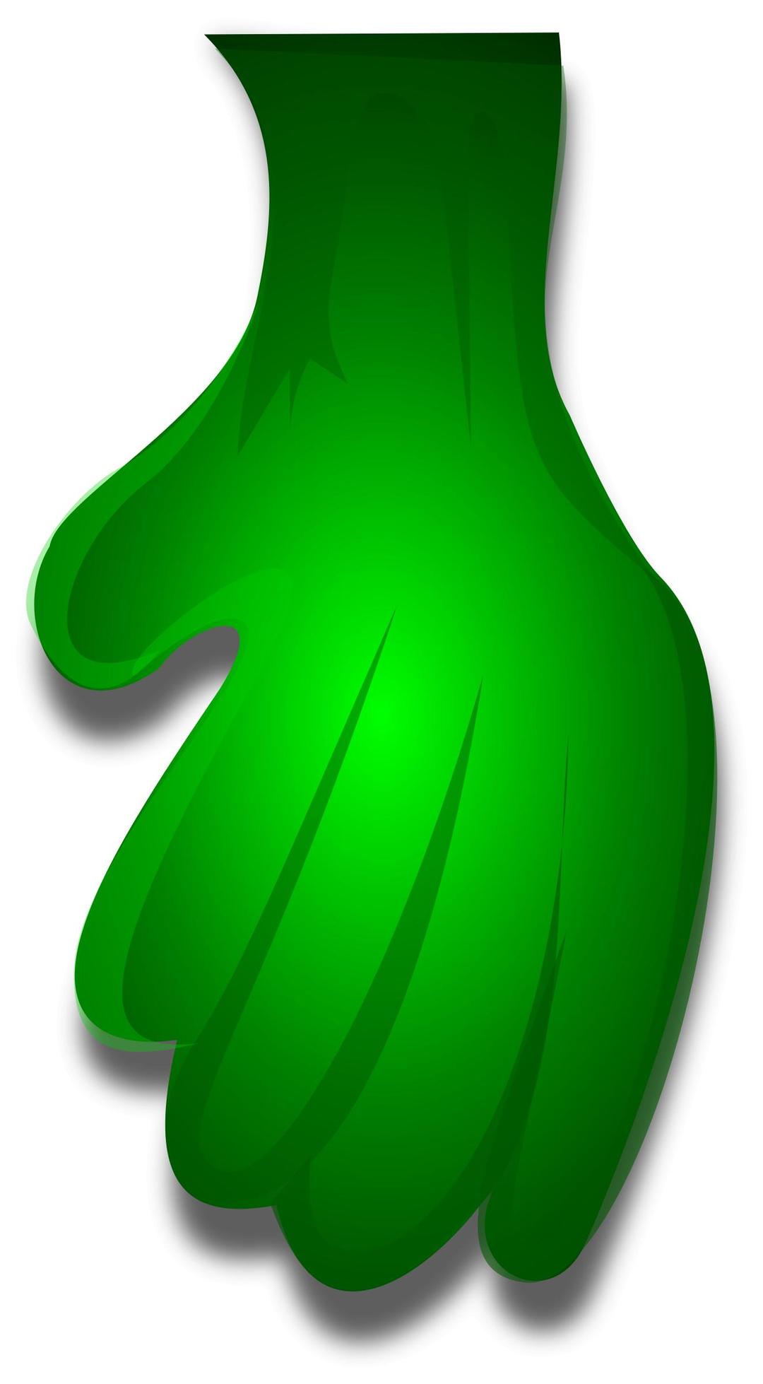 Green Monster Hand 1 png transparent