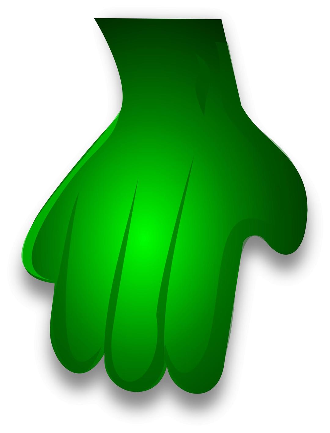 Green Monster Hand 2 png transparent