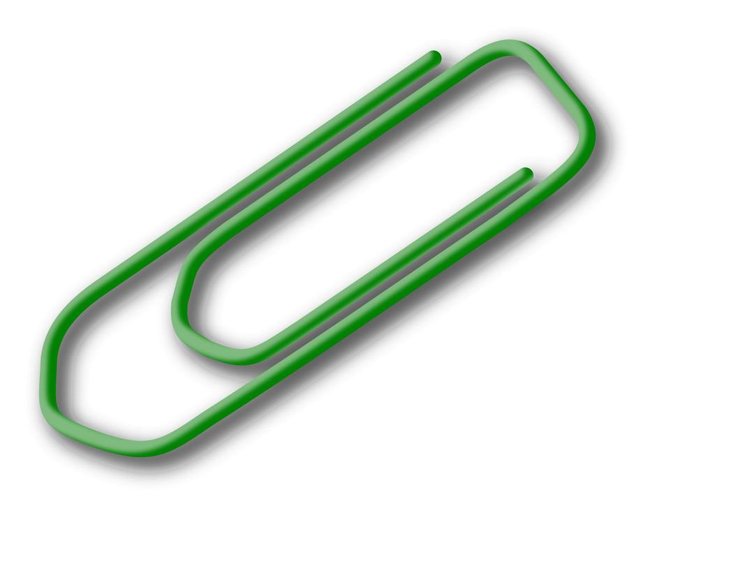green paperclip png transparent