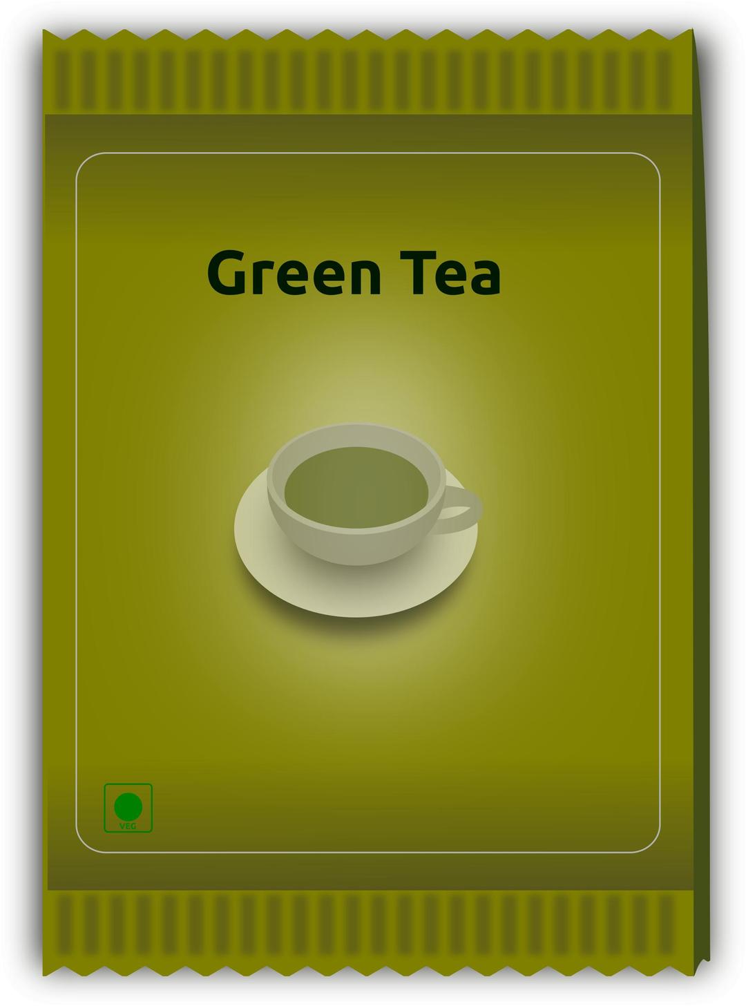 Green Tea Sachet  png transparent