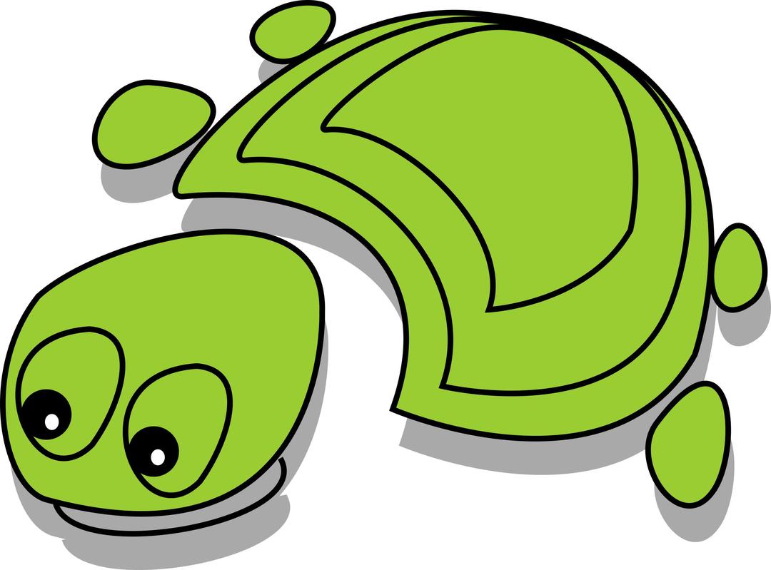Green Tortoise (cartoon) png transparent