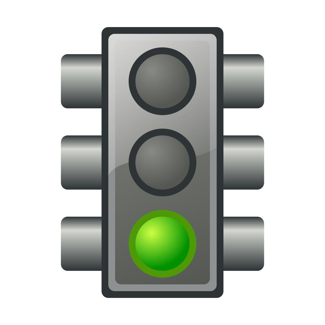 Green traffic light png transparent
