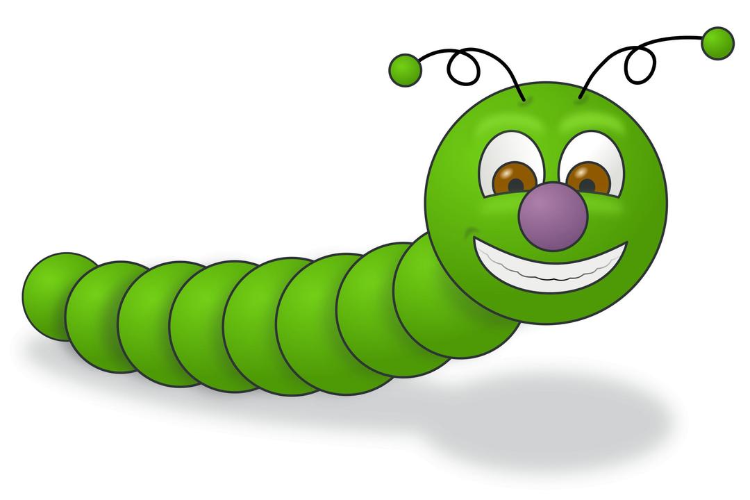 Green Worm png transparent
