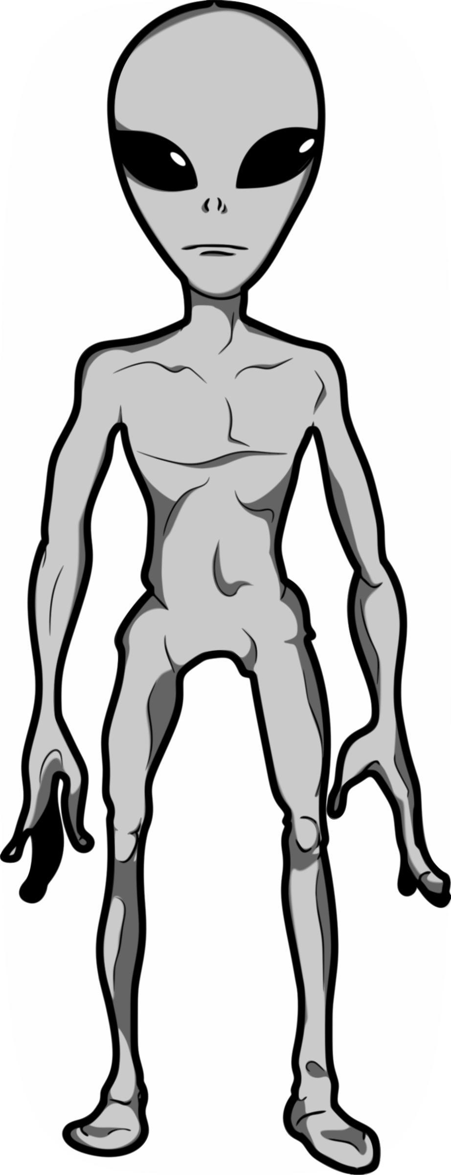 Grey Alien Humanoid png transparent