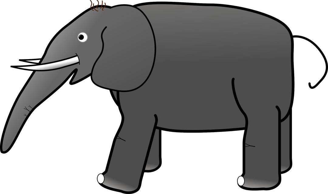 Grey Elephant png transparent