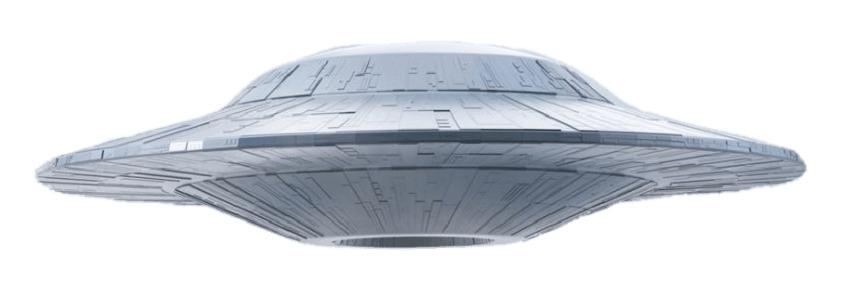 Grey UFO png transparent