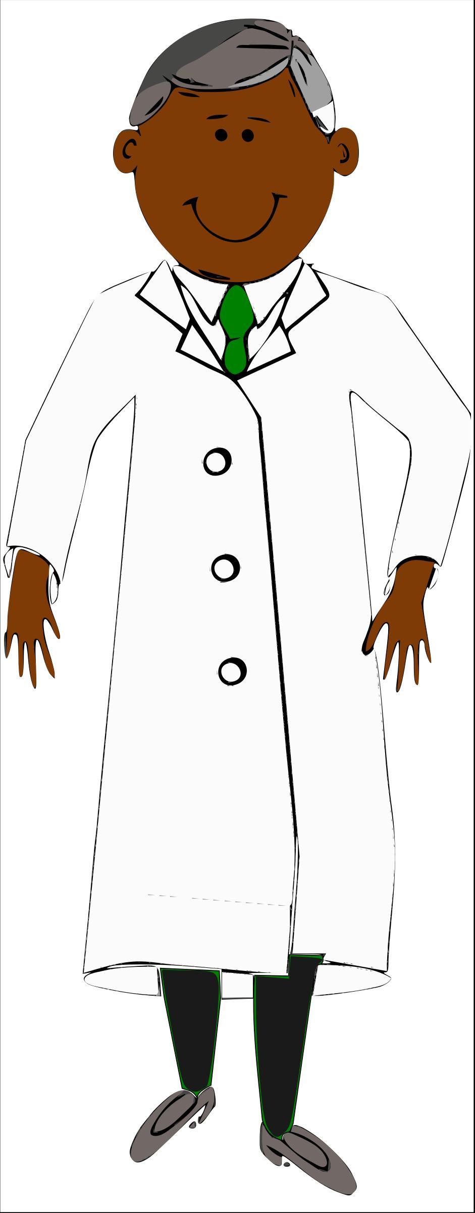 Grey-haired Scientist png transparent