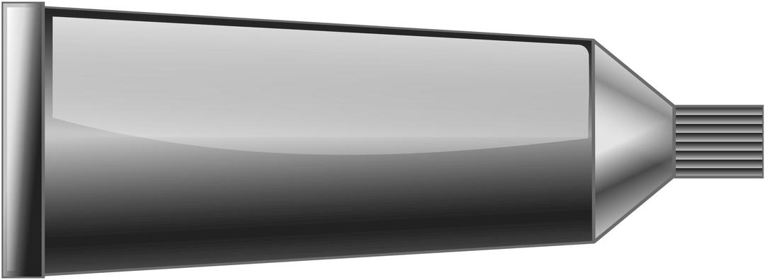 Greyscale paint tube png transparent