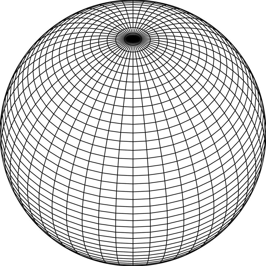 Grid sphere png transparent