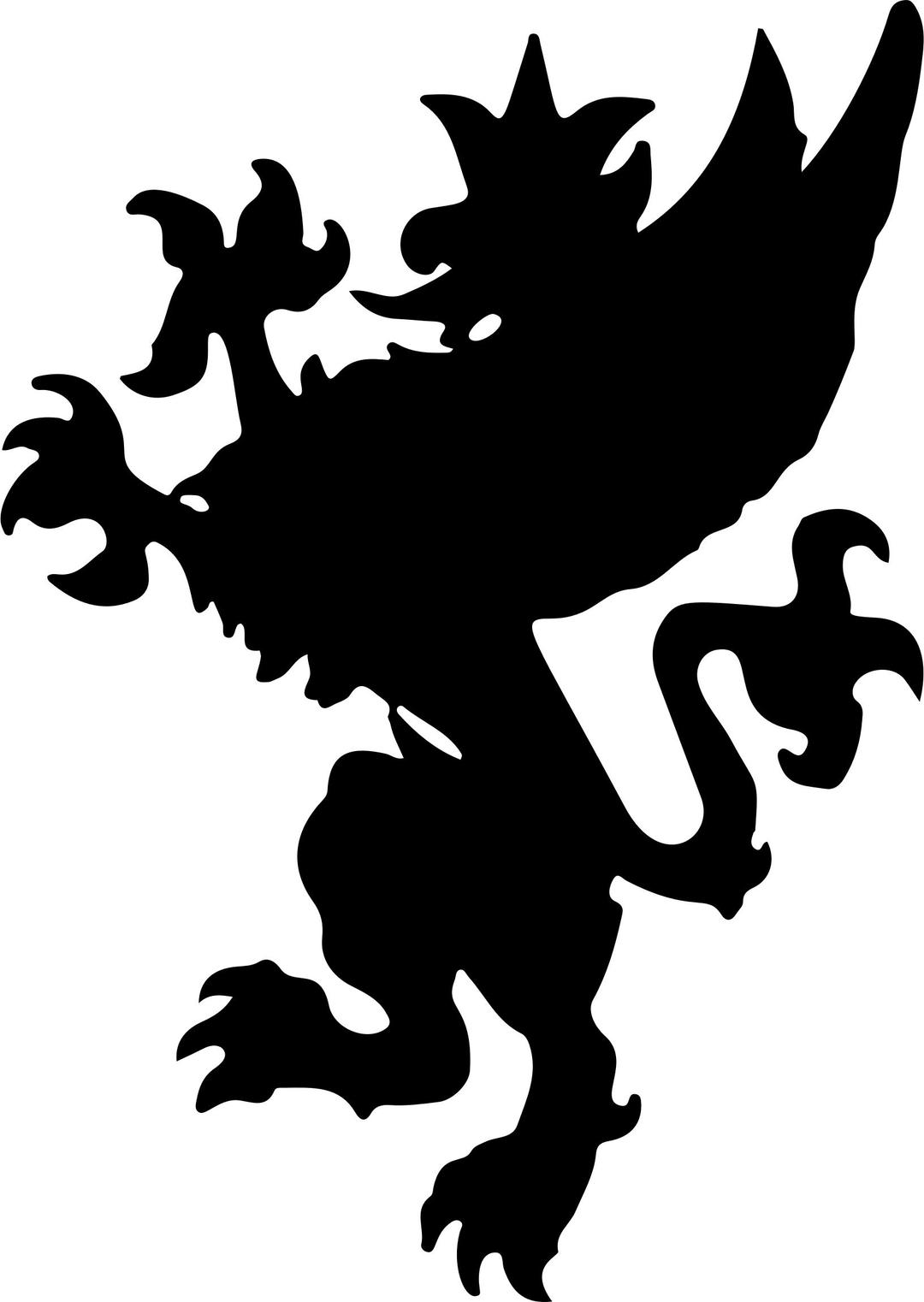Griffin Silhouette png transparent