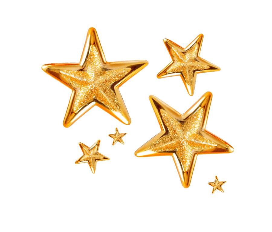 Group Of Christmas Stars png transparent