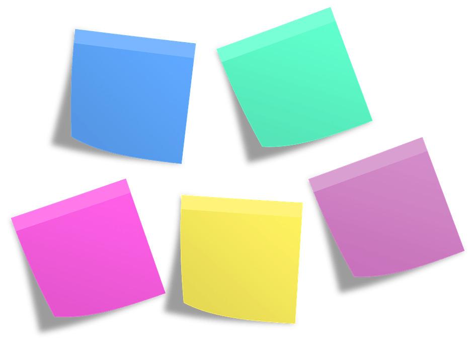 Group Of Sticky Notes png transparent