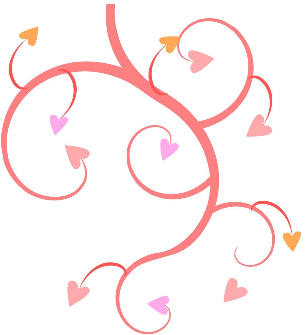Growing Hearts png transparent