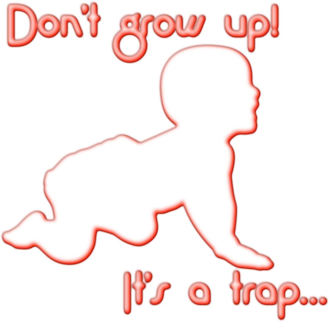 Grow-up trap for girls png transparent