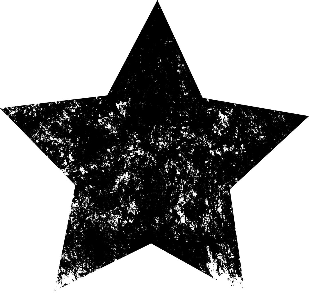 Grunge Star png transparent