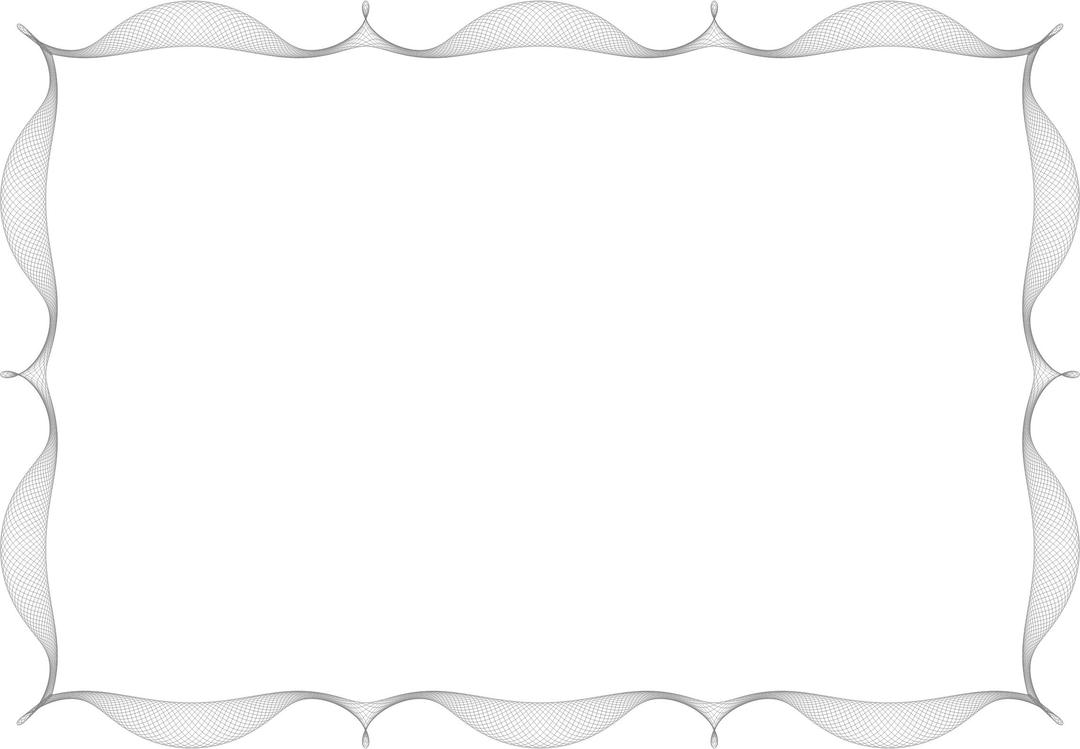 Guilloche-like frame png transparent