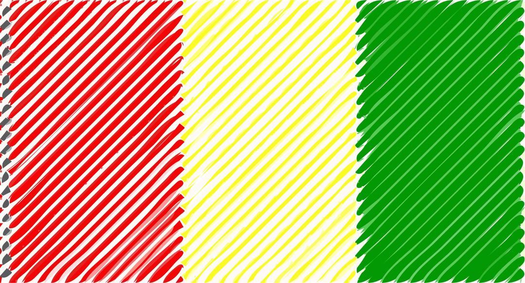Guinea flag linear png transparent