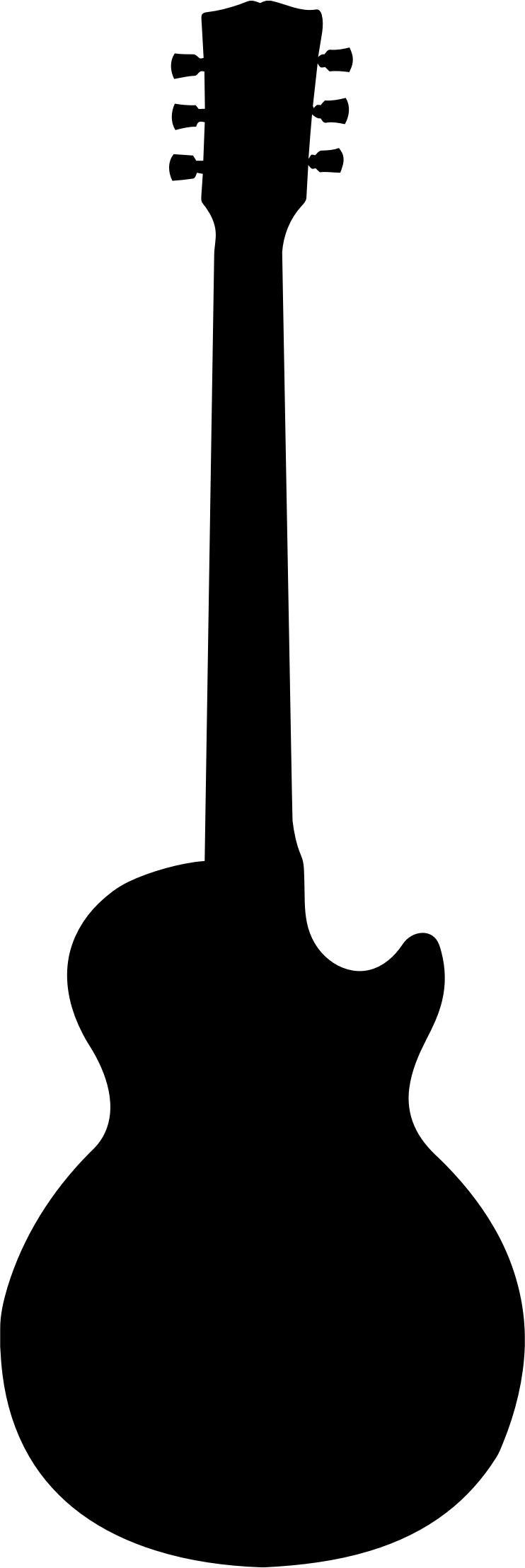 Guitar silhouette png transparent