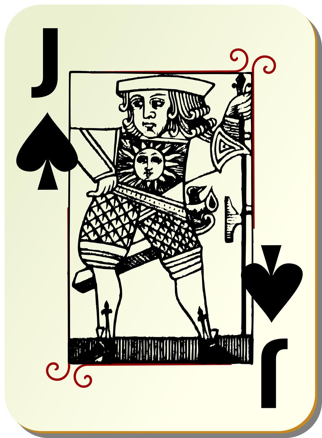 Guyenne deck: Jack of spades png transparent
